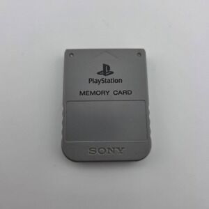 Sony Playstation Memory Card PS1 Gray SCPH-1020 Japan Vintage Game Console